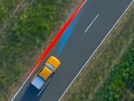 Lane Keeping System with Road Edge Detection