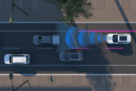 Territory Hybrid on road