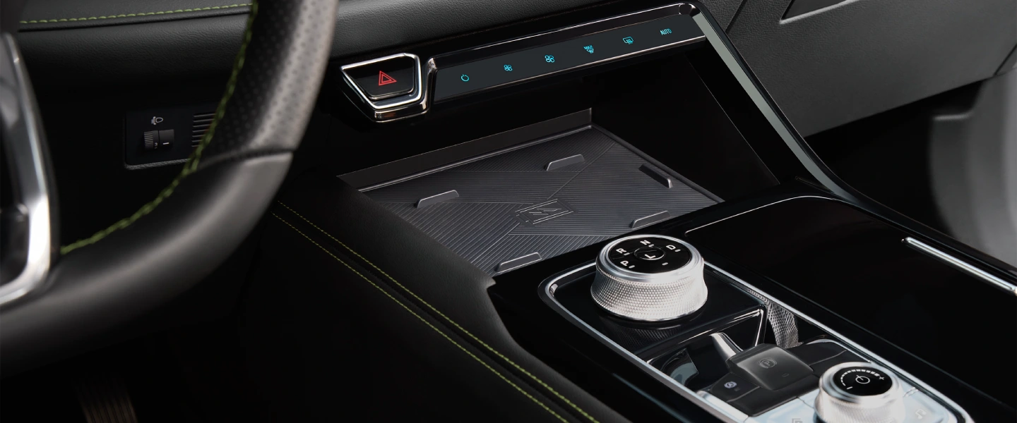 Territory Hybrid interior view gear